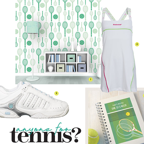 Tennis Wallpaper Design by ATADesigns in People and Places Magazine