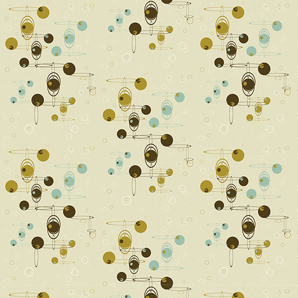 Baubles N Circles Wallpaper (green) by ATADesigns