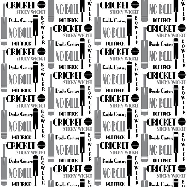 Cricket Words Wallpaper (black-grey) by ATADesigns