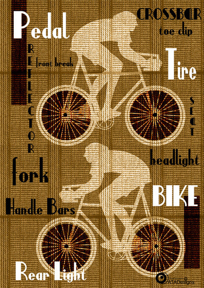 Cyclist Bicycle Sport Art Print