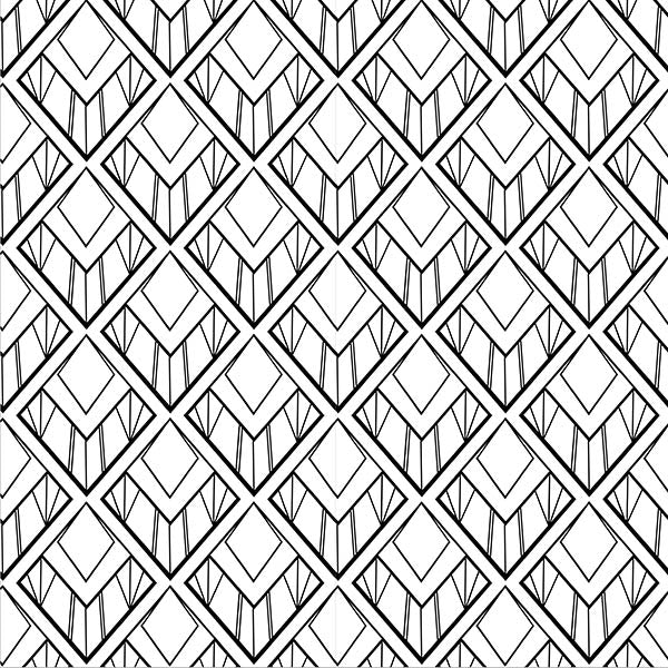 Diamond-Cut Art Deco Wallpaper (original) by ATADesigns