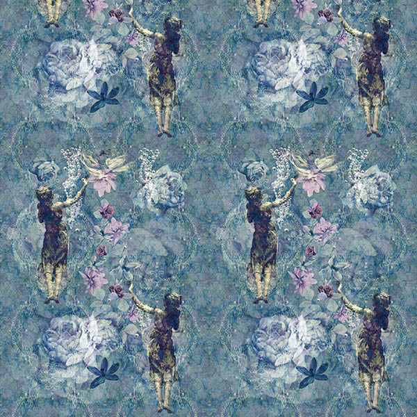 Pearlescent Ladies Wallpaper (boutique-blue) by ATADesigns