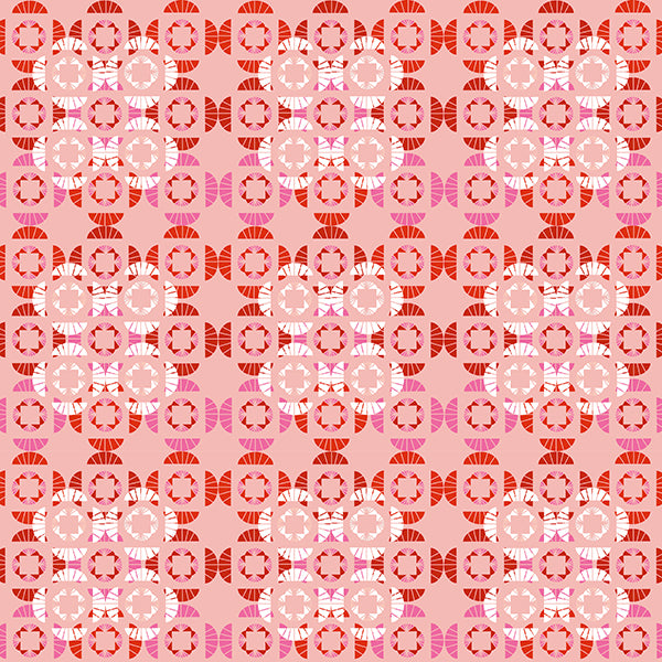 Abstract Floral Wallpaper (pink) by ATADesigns