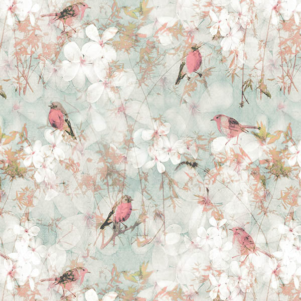 Birds Wallpaper 2 (pink) by ATADesigns