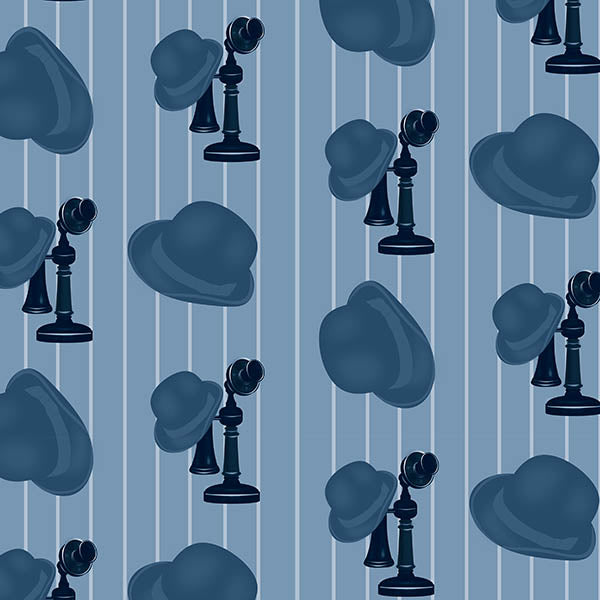 Bowler Phone Wallpaper (blue) by ATADesigns