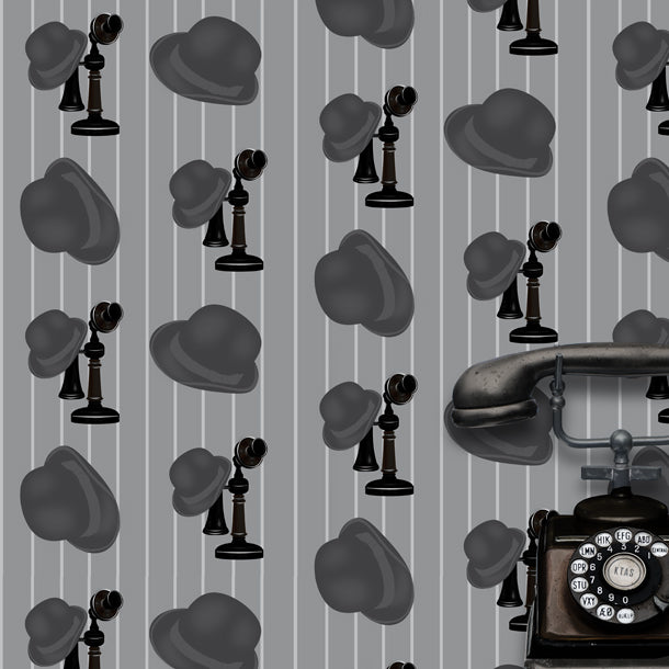 Bowler Phone Wallpaper (dark-grey) by ATADesigns