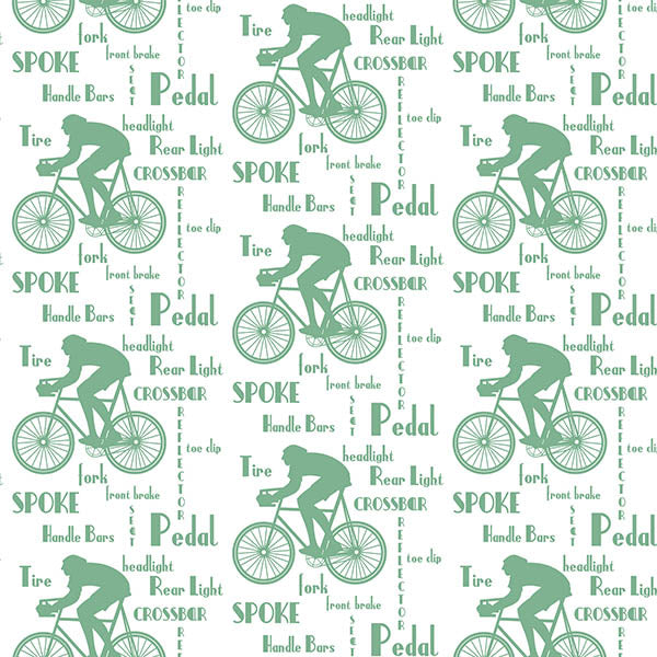 Cyclist Wallpaper (green) by ATADesigns