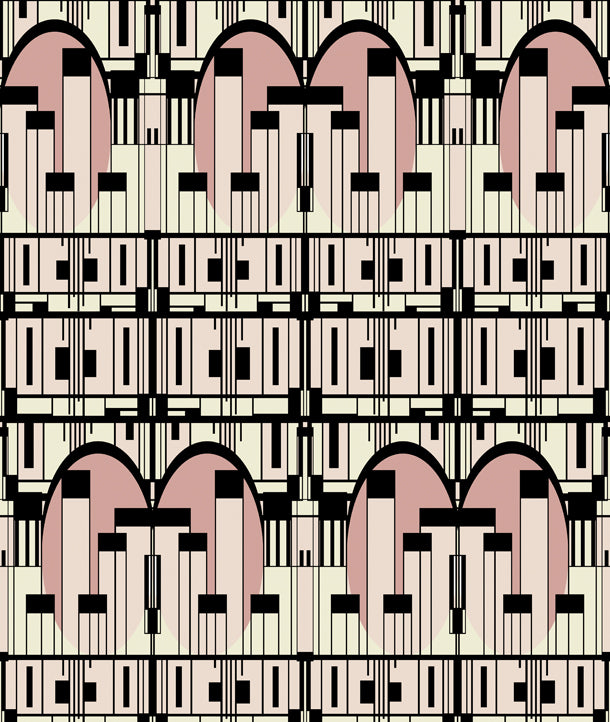 Deco Scrapers Art Deco (pink)