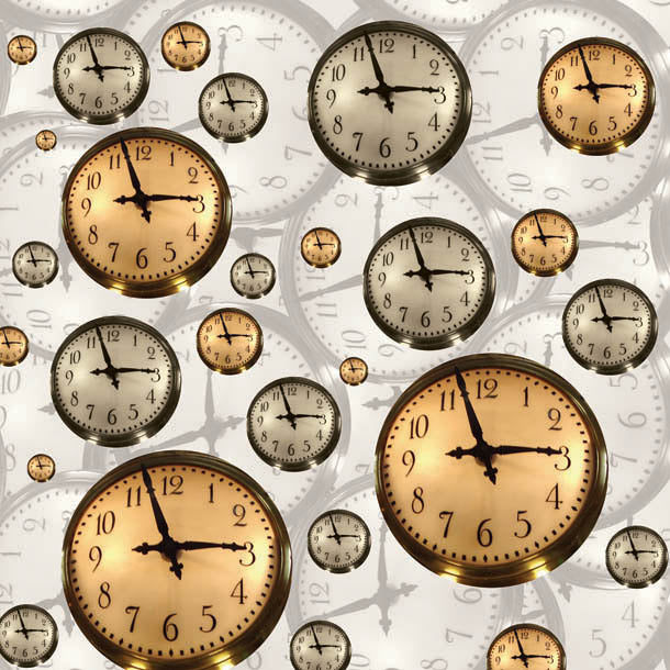 Floating Clocks Wallpaper by ATADesigns
