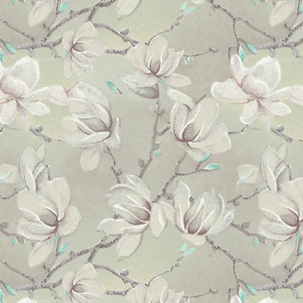 Floral Blossom Wallpaper 2 (soft lime) by ATADesigns
