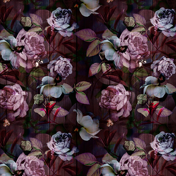 Kews Ghost Roses Wallpaper (pinky-purple) by ATADesigns