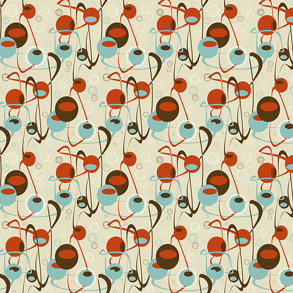 La Fete Wallpaper (red) by ATADesigns