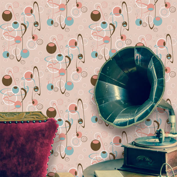La Fete Wallpaper 1 (pink)