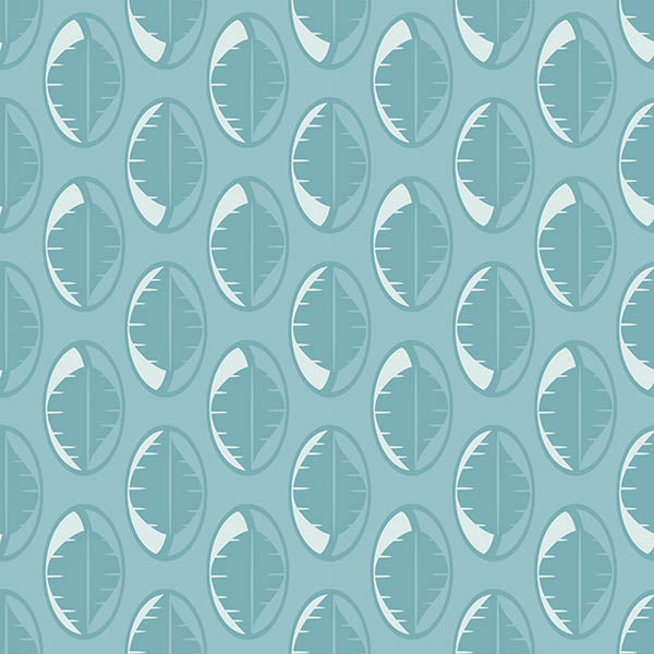 Leaves Drop Wallpaper (blue-grey) by ATADesigns