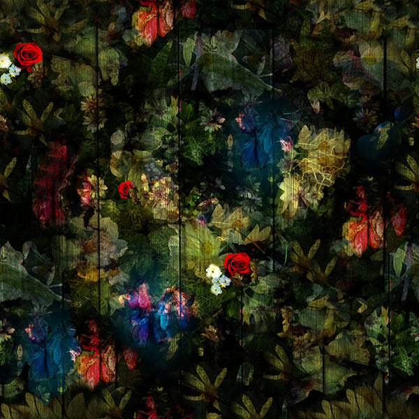 Regents Fresh Floral Wallpaper (deep-forest) by ATaDesigns
