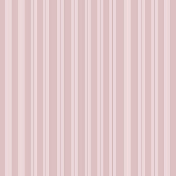 Floral Blossom Stripes Wallpaper (fresh-pale-pink) by ATADesigns