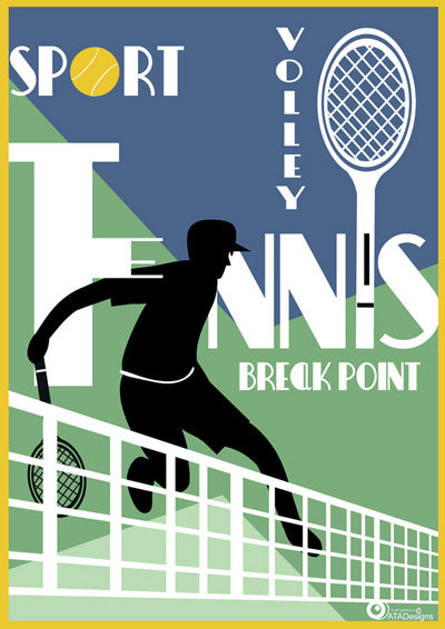 Tennis Volley Sport Art Print