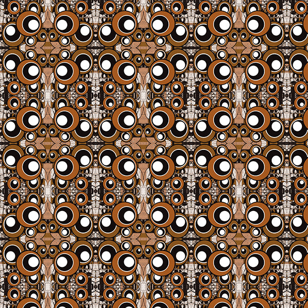 Urban Circle Wallpaper (brown) by ATADesigns