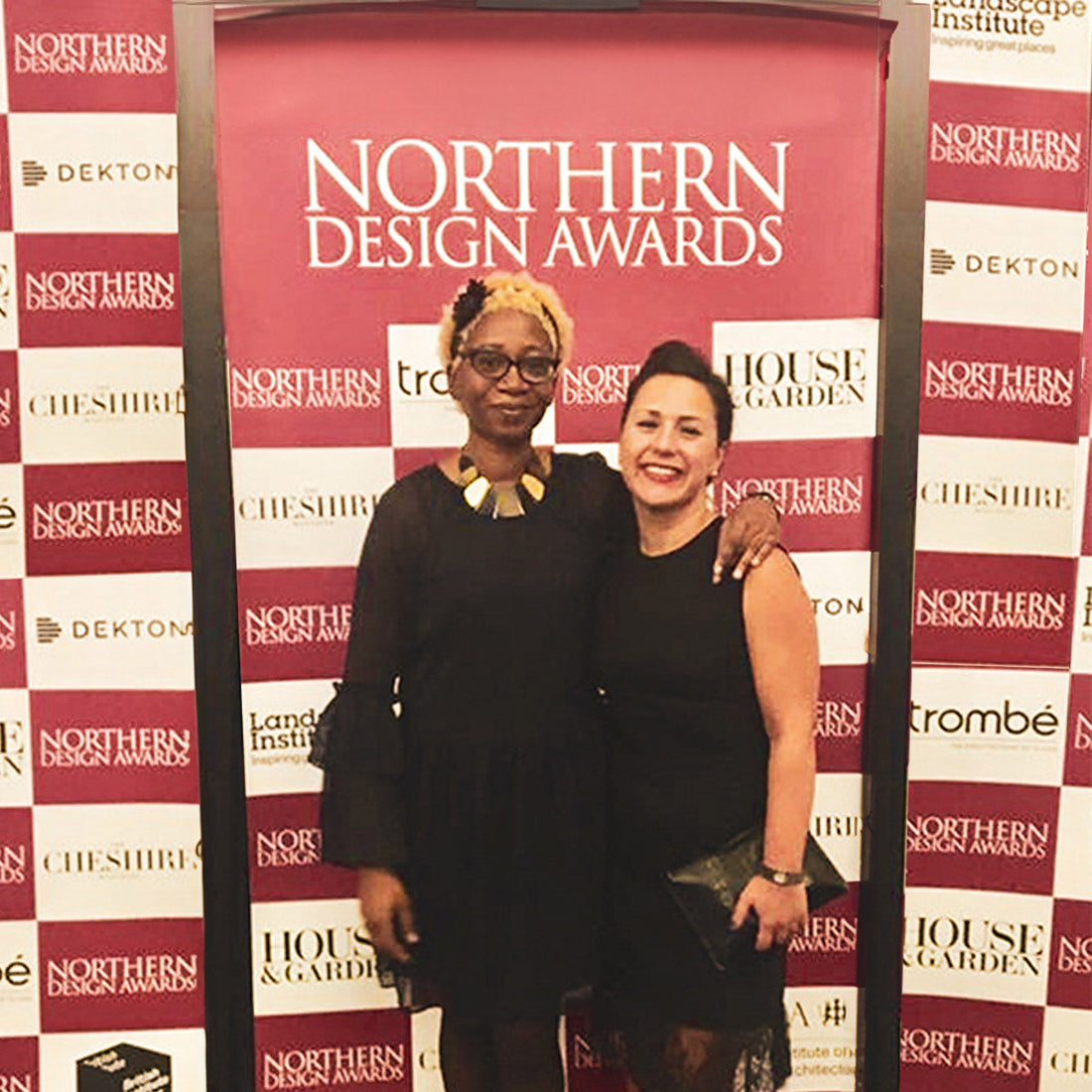 Annette Taylor-Anderson and Elisa Fanella at the Northern Design Awards