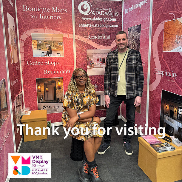 Thank you for visiting ATADesigns and Wallsmiths at the VM&Display Show, London 2025