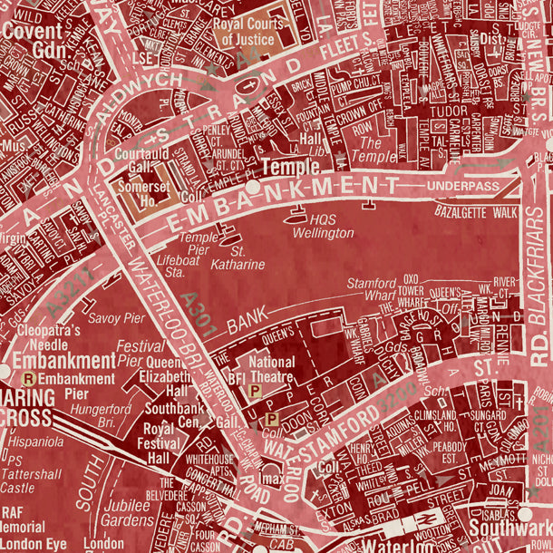 Boutique Maps for Interiors by ATADesigns and Wallsmiths