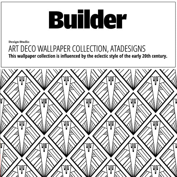 Geometric Art Deco Wallpaper by ATADesigns in Builder online Magazine