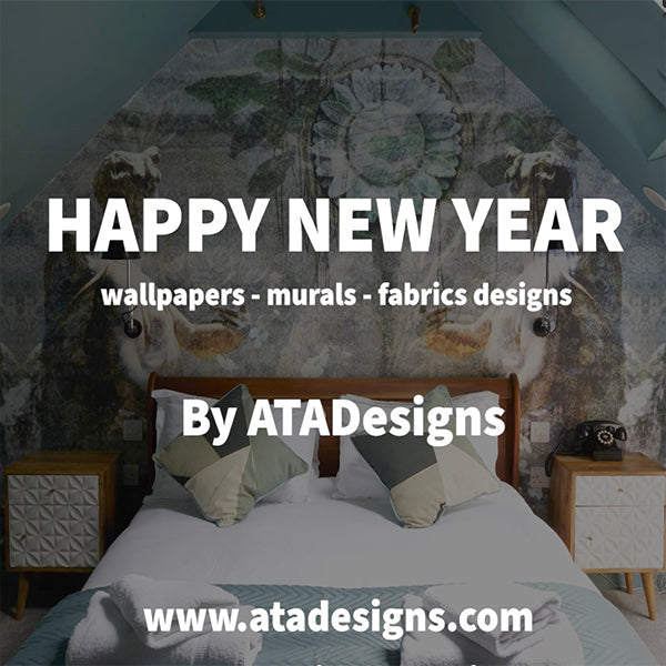 Happy New Year from ATADesigns — wallcoverings, murals and fabric designs