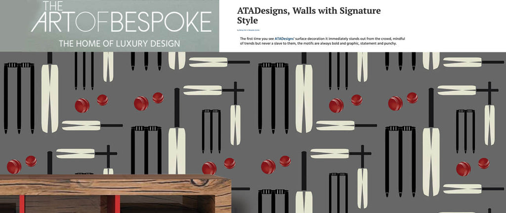 Art of Bespoke - Cricket Wallpaper Design by ATADesigns