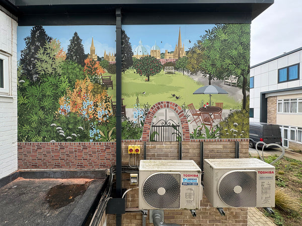 A Room with a View — Bespoke Outdoor Mural Design for St Lukes Hospital, Oxford