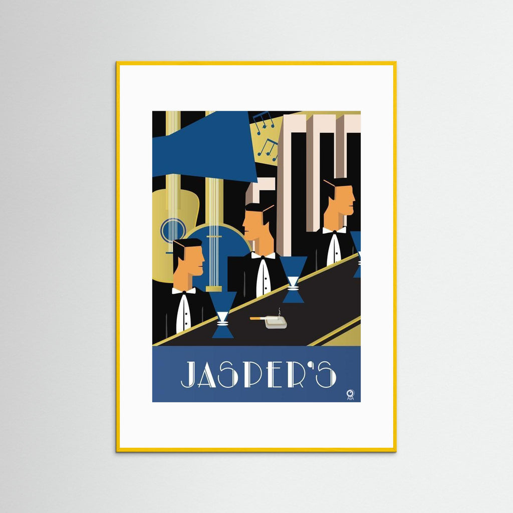 Jasper's Art Deco Art Print