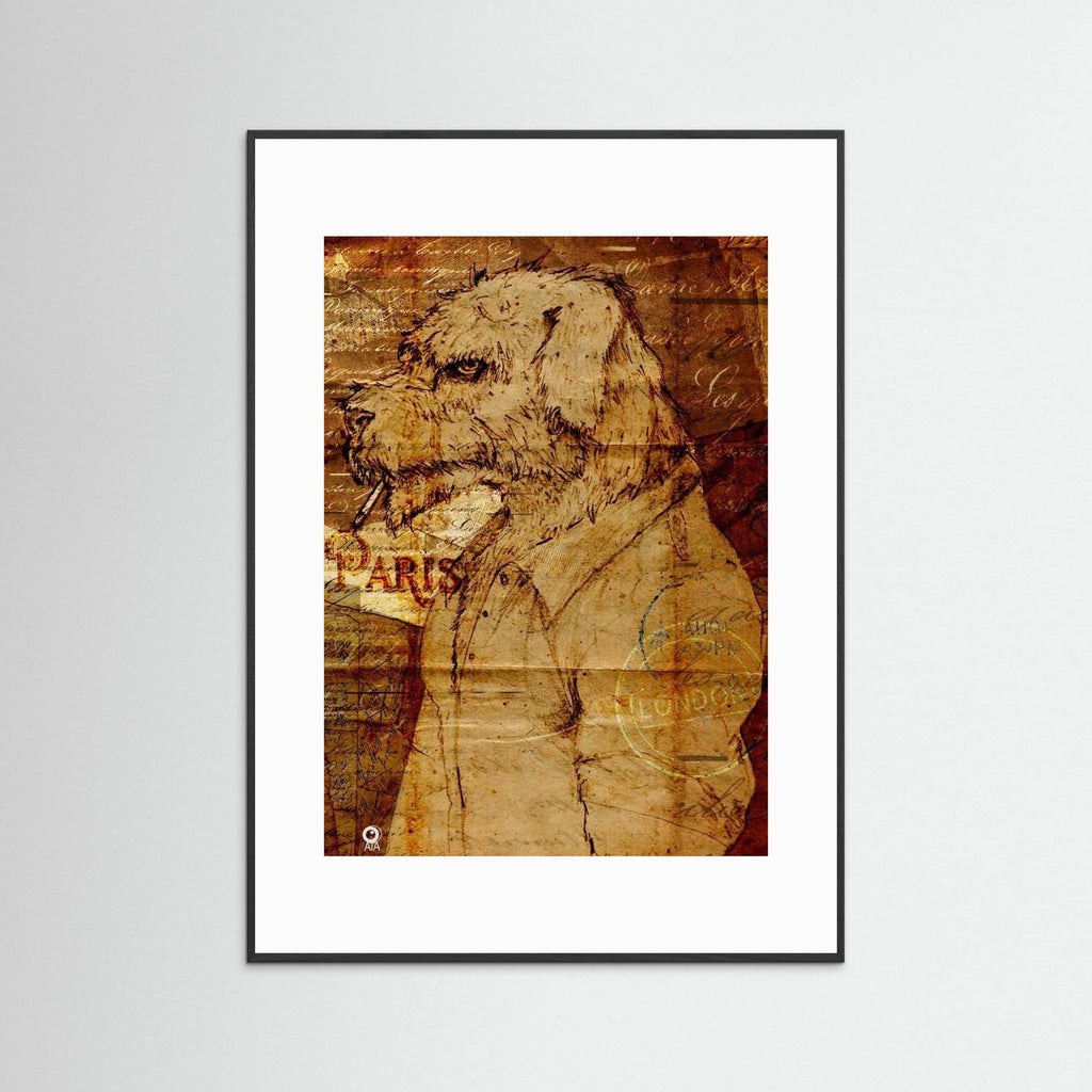 No Messin da Hound All Things British Art Print by ATADesigns