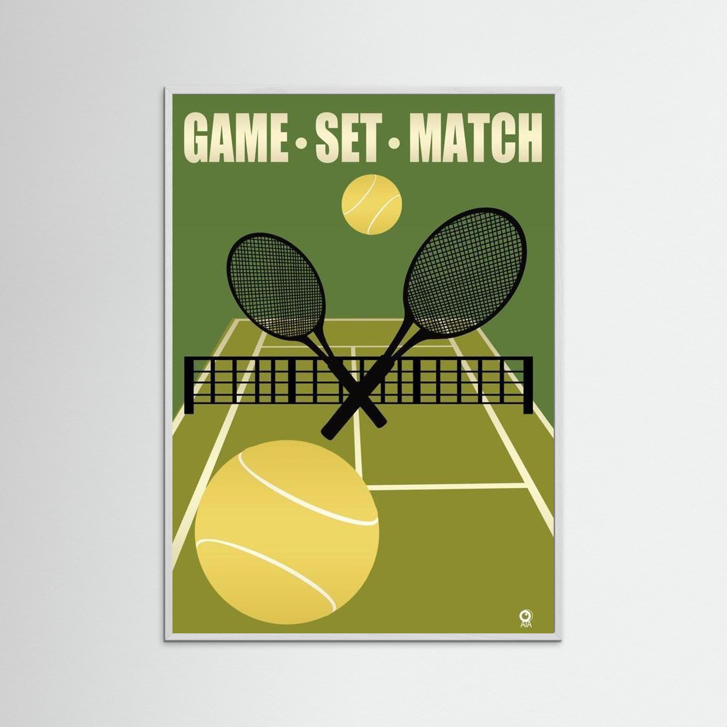 Game Set Match Tennis Sport Art Print