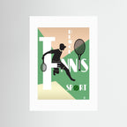 Tennis Deuce Sport Art Print by ATADesigns