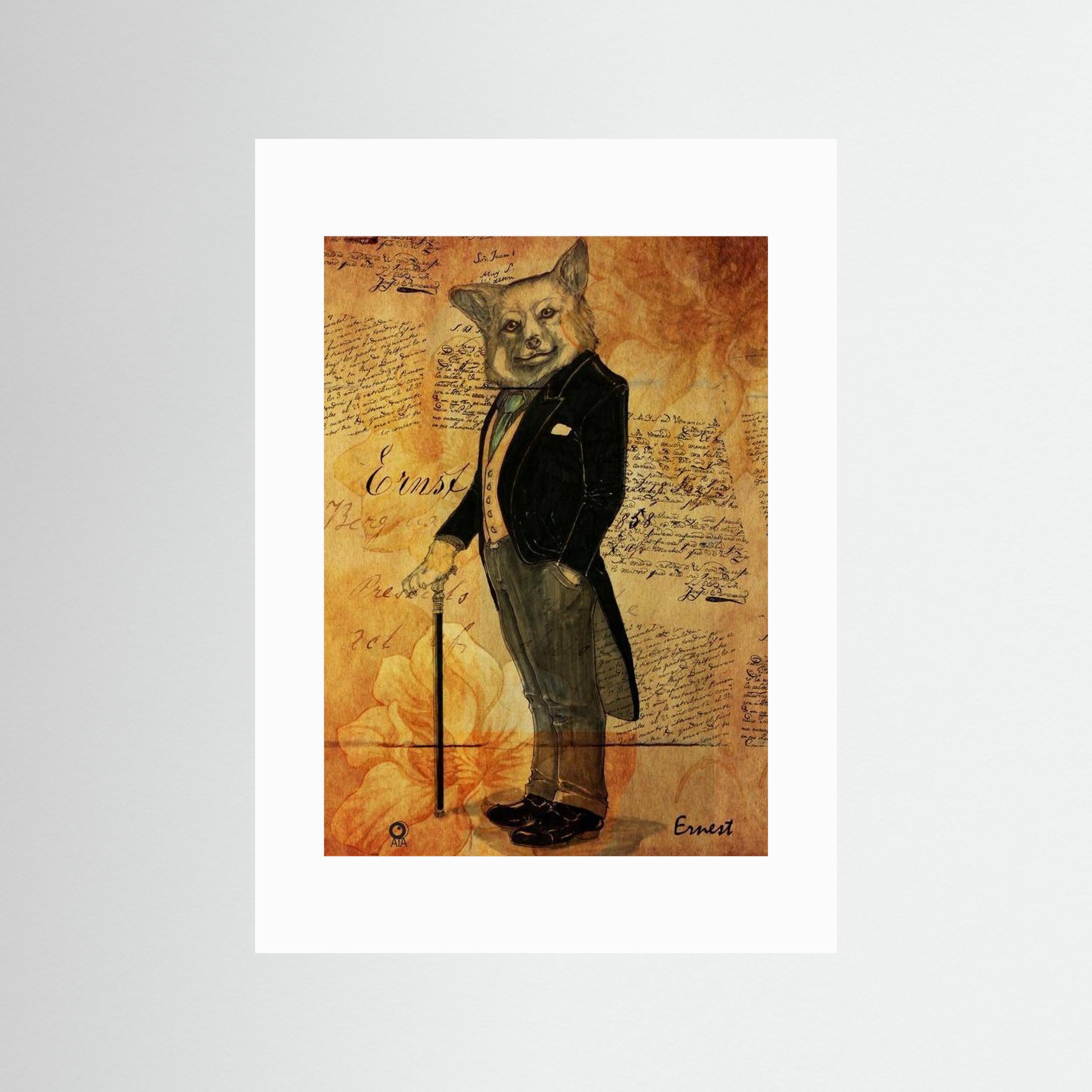 Ernest da Fox Art Print