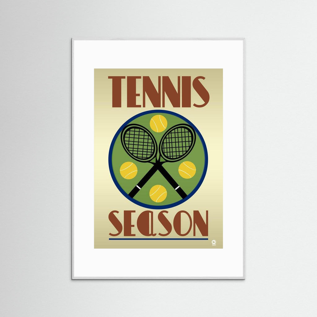 Tennis Season Sport Art Print by ATADesigns