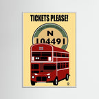 Tickets Please All Things British Art Print by ATADesigns