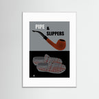 Pipe and Slippers All Things British Art Print by ATADesigns