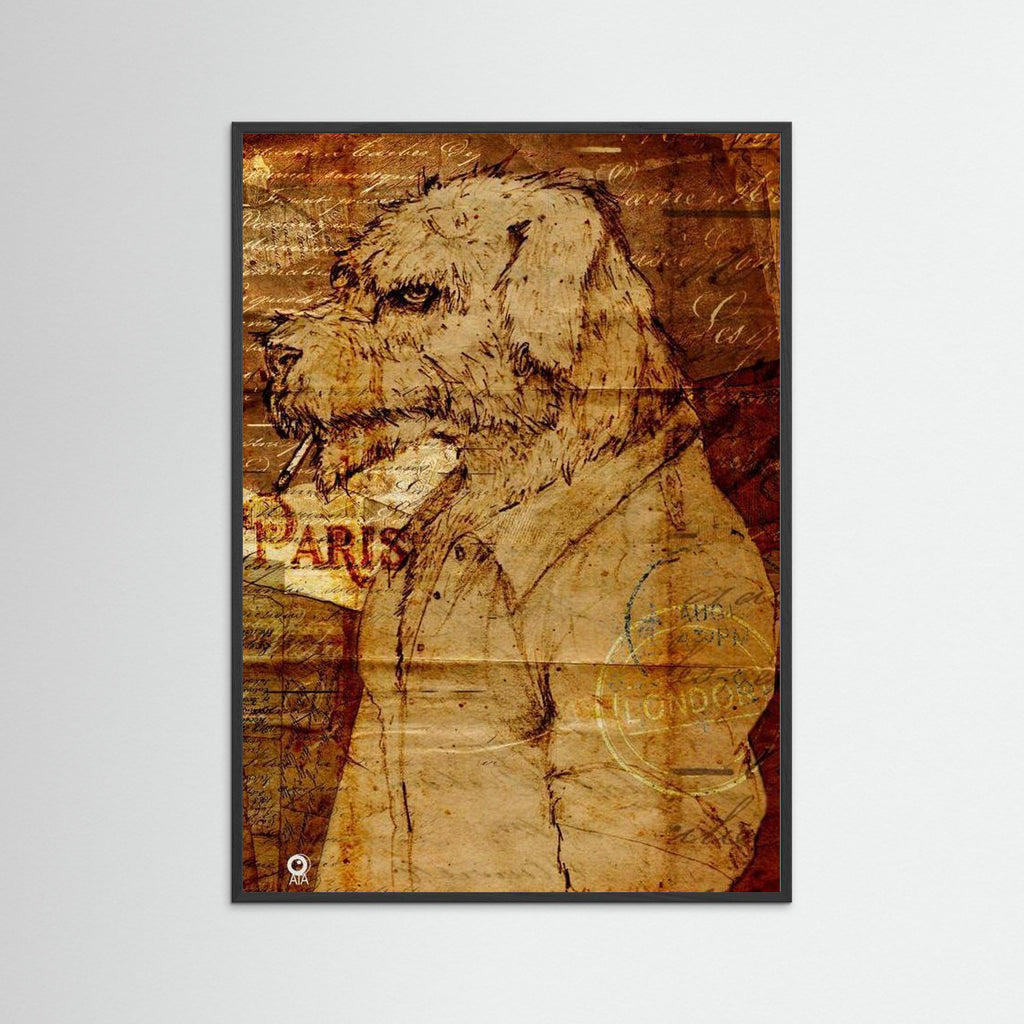No Messin da Hound All Things British Art Print by ATADesigns