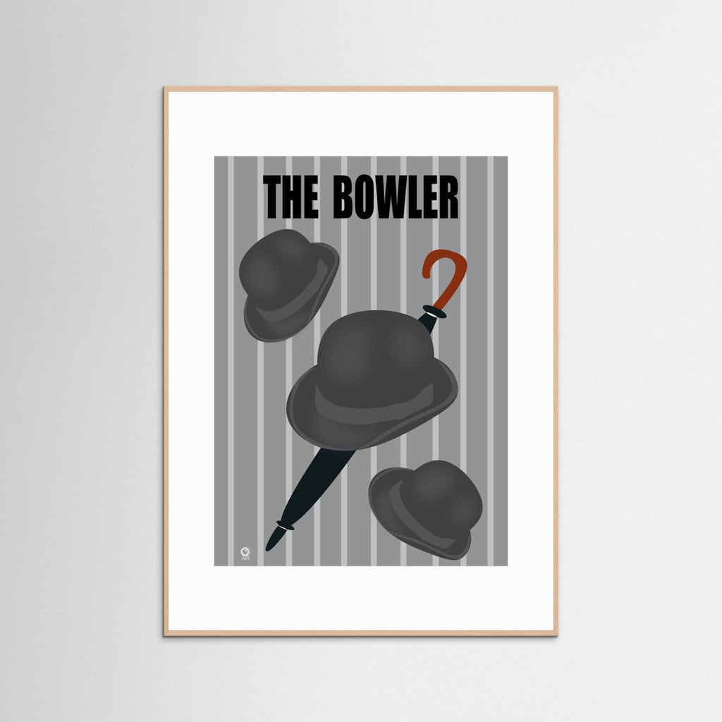 The Bowler All Things British Art Print by ATADesigns