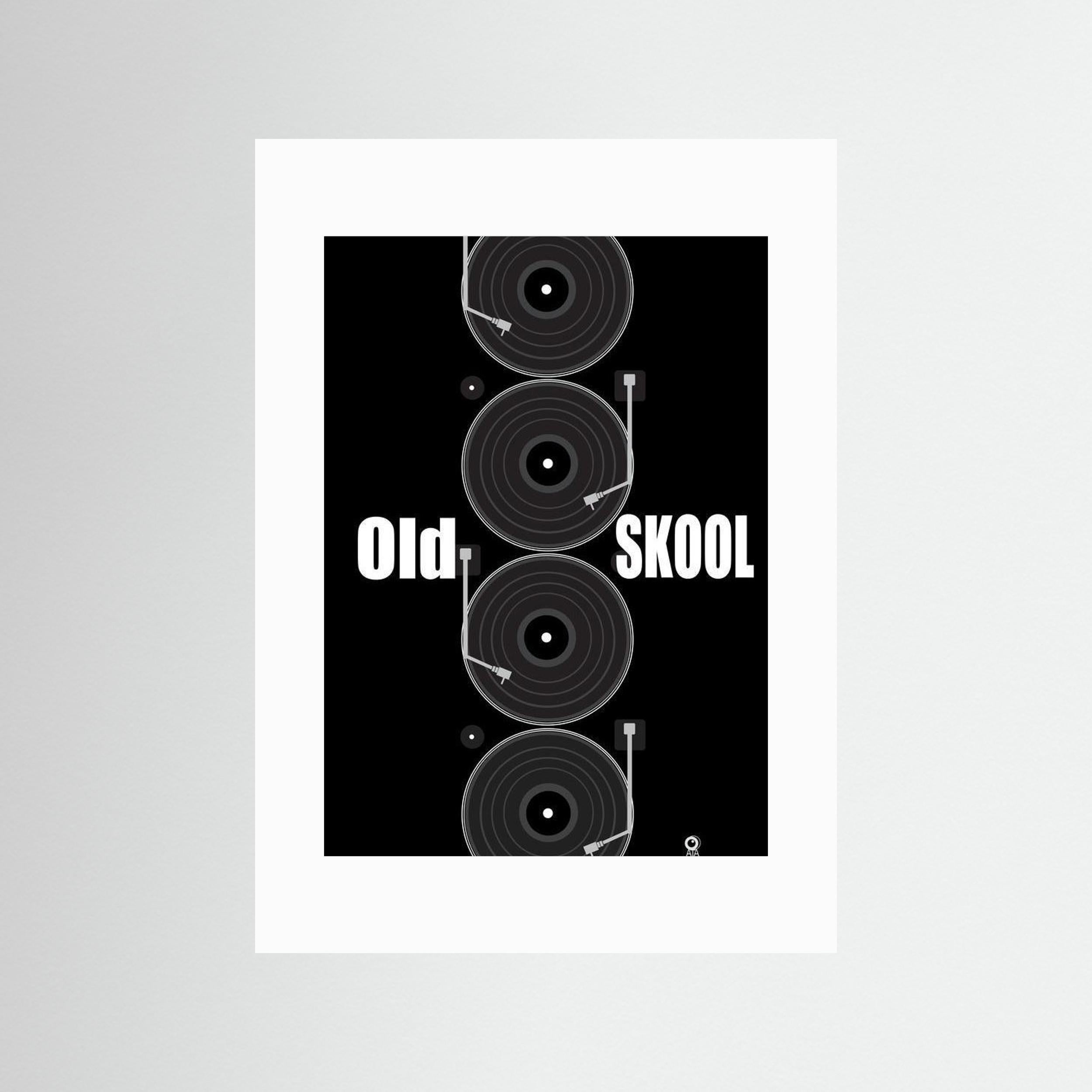 Old Skool Retro Art Print