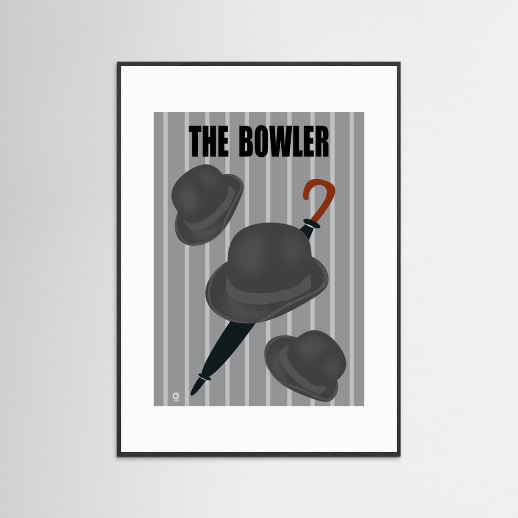 The Bowler All Things British Art Print by ATADesigns