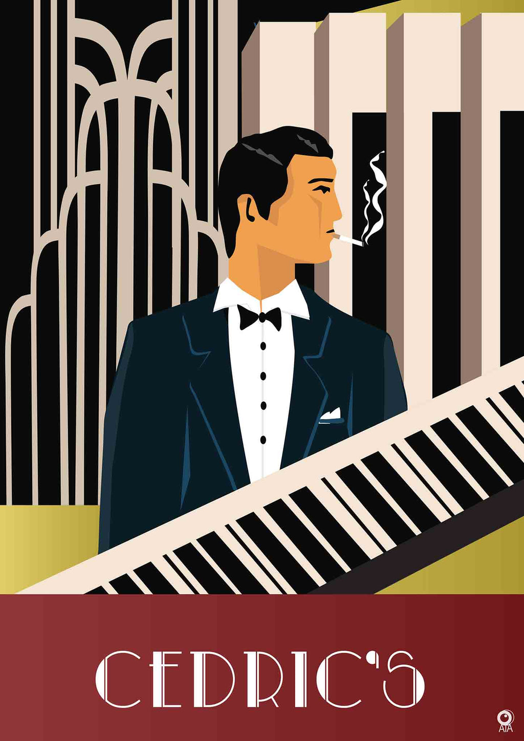 Cedric's Art Deco Art Print