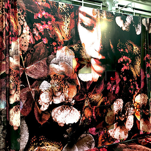Mural design by Annette Taylor-Anderson of ATADesigns at the Surface Design Show, London