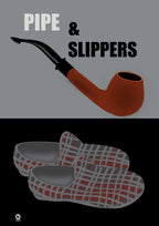 Pipe and Slippers All Things British Art Print by ATADesigns