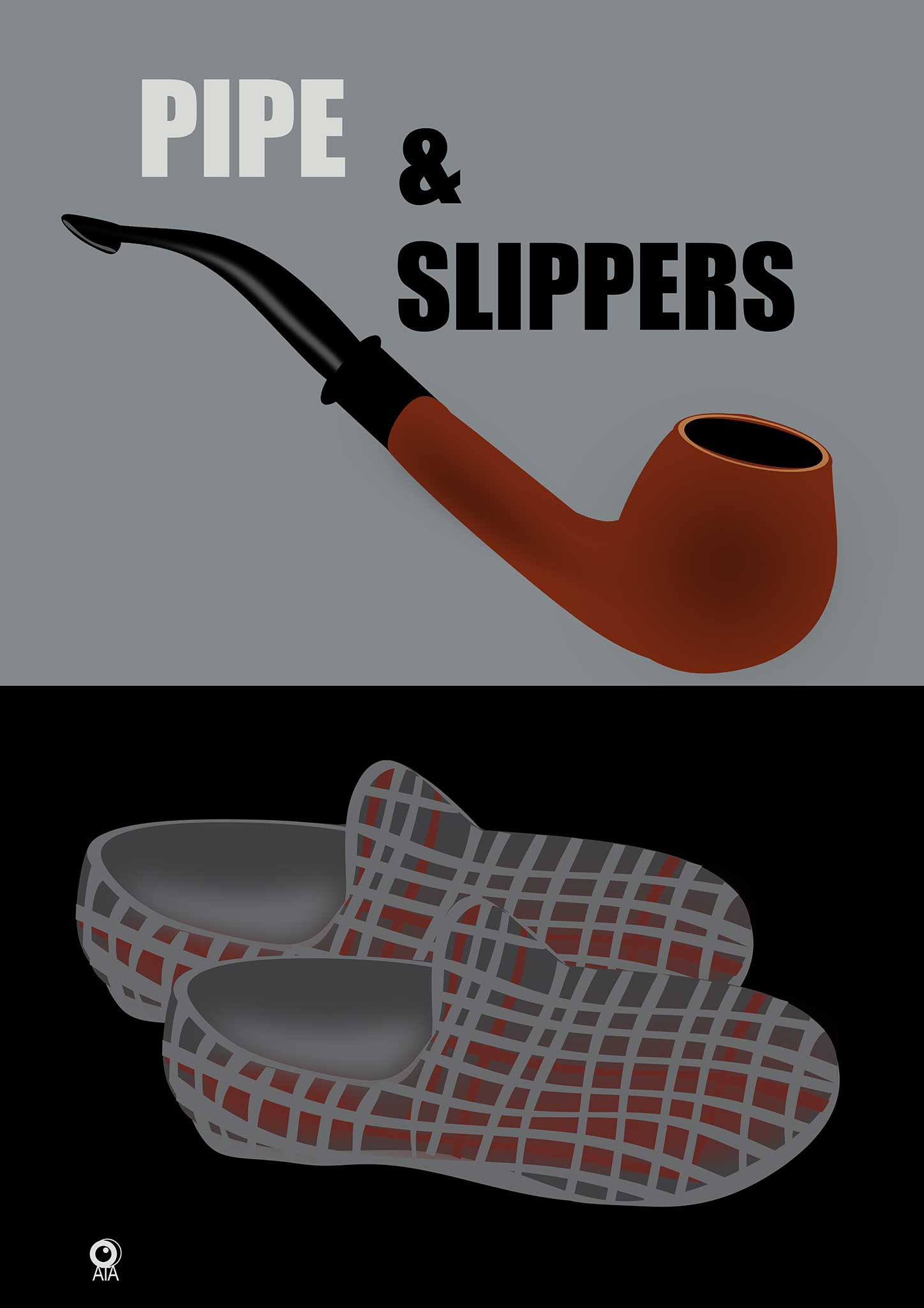 Pipe and Slippers All Things British Art Print