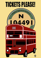 Tickets Please All Things British Art Print by ATADesigns