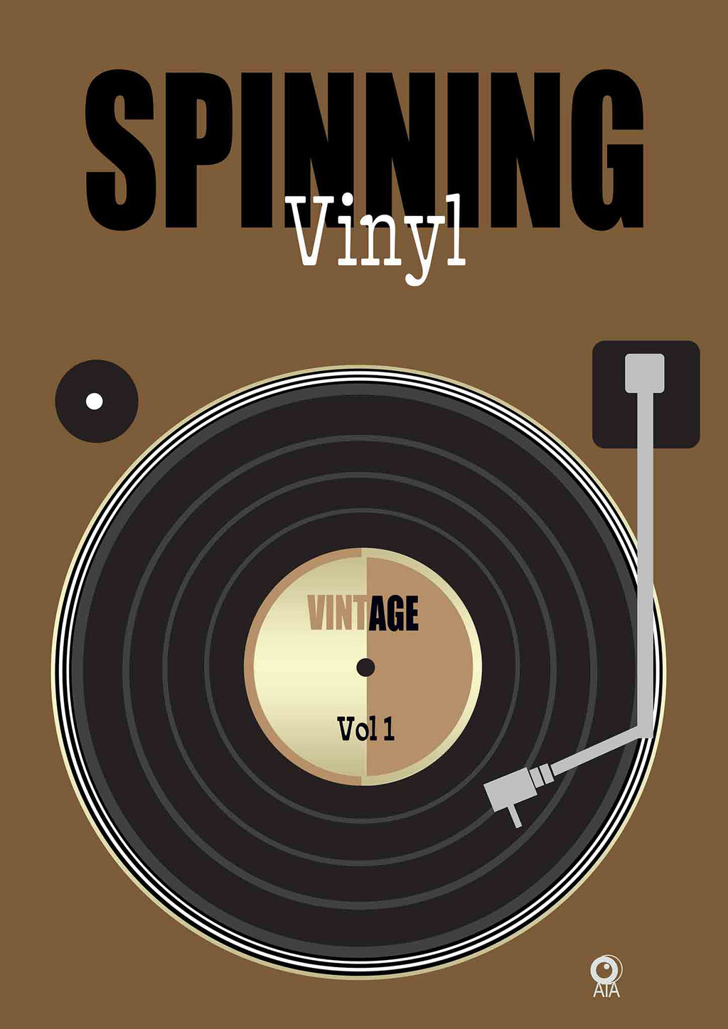 Vinyl Retro Art Print by ATADesigns