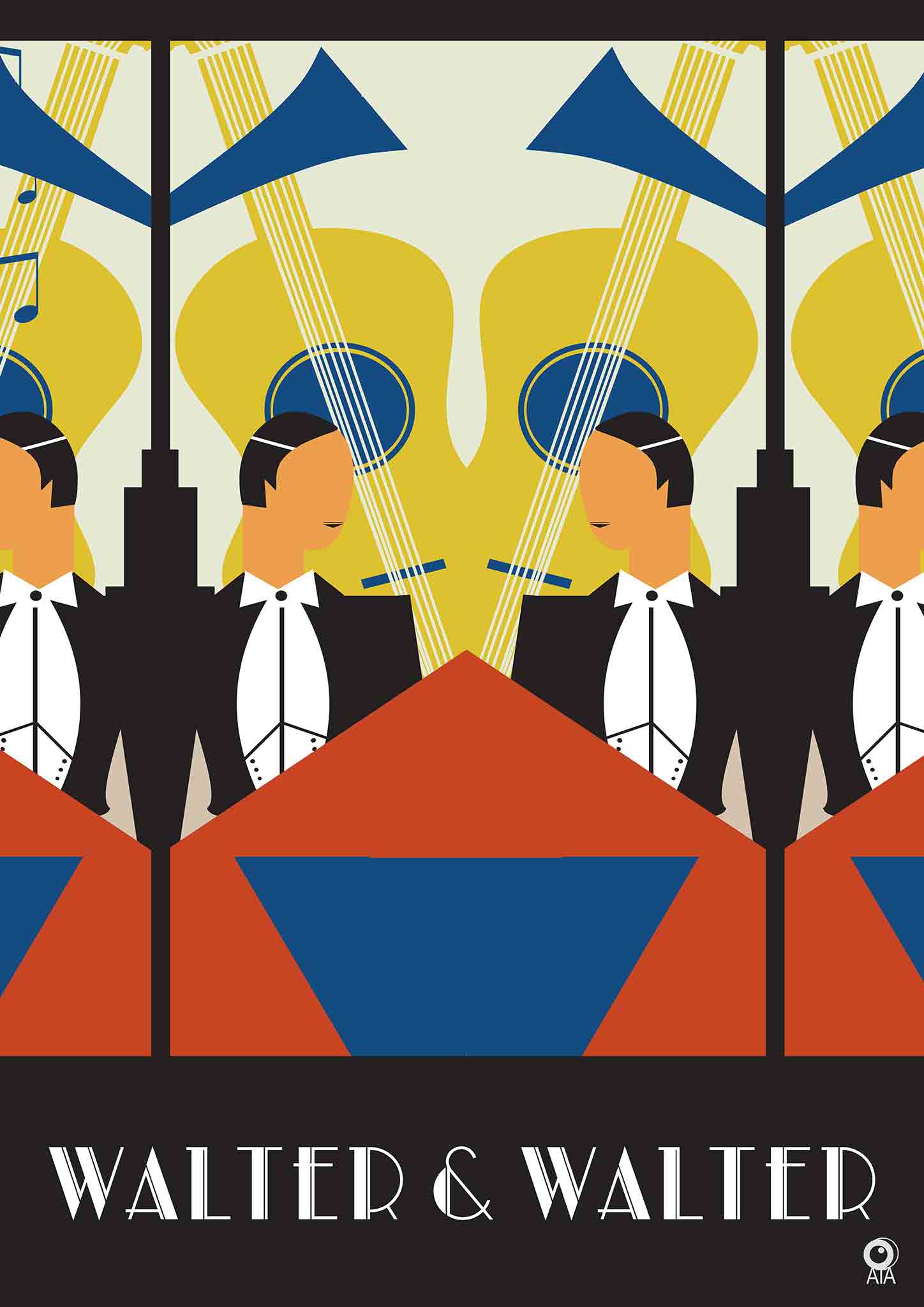 Walter and Walter Art Deco Art Print