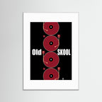 Old Skool (red) Retro Art Print