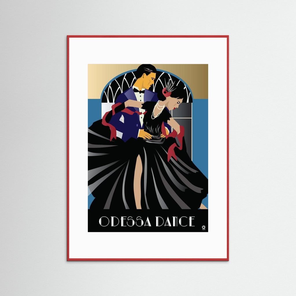 Odessa Dance Art Deco Art print